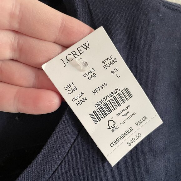J.Crew Factory Sz L Menorah Candles Heart Lets Get Lit Graphic Collector Tee NWT - Picture 7 of 9